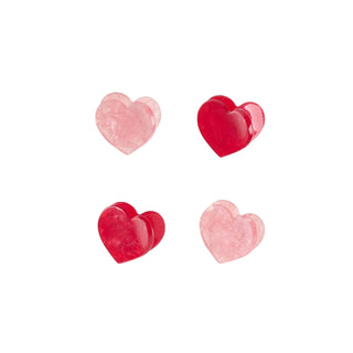 Love Heart Claw Clip 4 Pack Girls - Hairclips Rockahula - Kuwait - Saudi Arabia