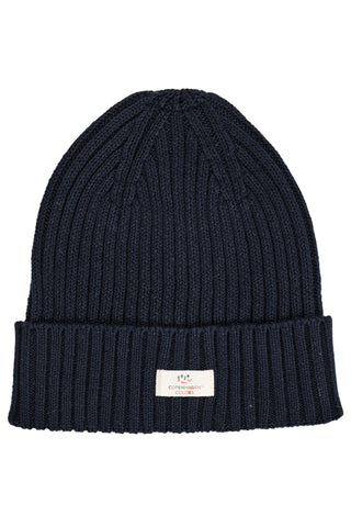 Cotton Knitted Classic Beanie (Navy) Navy Unisex - Hats Copenhagen Colors - Kuwait - Saudi Arabia