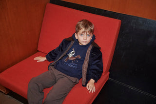 Corduroy Bomber Jacket (Navy)