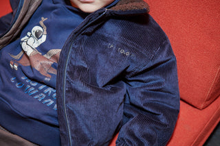 Corduroy Bomber Jacket (Navy)