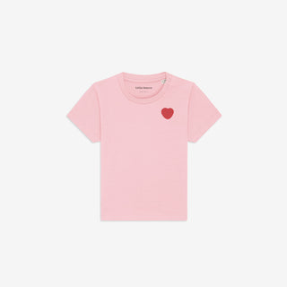 Organic Baby T-Shirt Pixie With Heart (Cotton Pink) Pink Girls - T-Shirt Little Basics - Kuwait - Saudi Arabia