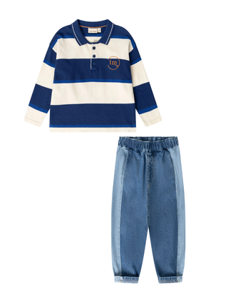 Vagnar Sweater & Janus Pants Set (Blue Stripe)