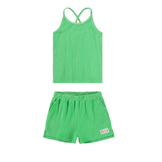 Ria Angela Top & Short Set (Green Garden) Green Girls - Sets Molo - Kuwait - Saudi Arabia