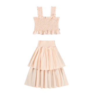 Rolfia Brenna Top & Skirt Set (Cloud Pink) Pink Girls - Sets Molo - Kuwait - Saudi Arabia