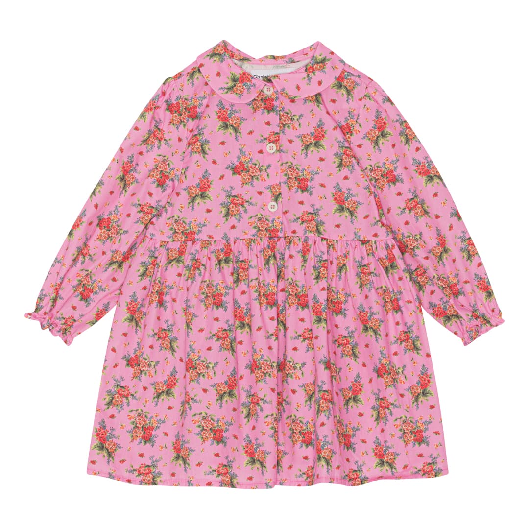 Pink Floral Baby Dress 851