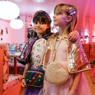 Love Heart Gold Glitter Bag Girls - Handbags Rockahula - Kuwait - Saudi Arabia