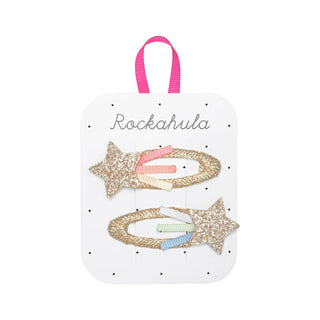 Rainbow Shooting Star Clips Girls - Hairclips Rockahula - Kuwait - Saudi Arabia
