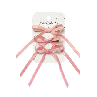 Very Cutesy Long Bow Clips Girls - Hairclips Rockahula - Kuwait - Saudi Arabia