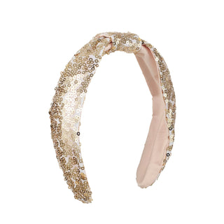 Gold Sequin Headband Girls - Hairbands Rockahula - Kuwait - Saudi Arabia