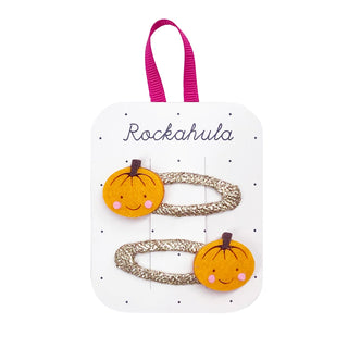Little Pumpkin Clips Girls - Hairclips Rockahula - Kuwait - Saudi Arabia