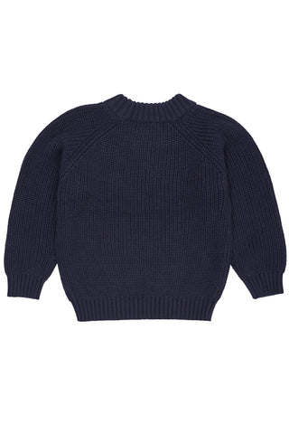 Knitted Classic Rib Blouse (Navy) Navy Boys - Sweater Copenhagen Colors - Kuwait - Saudi Arabia