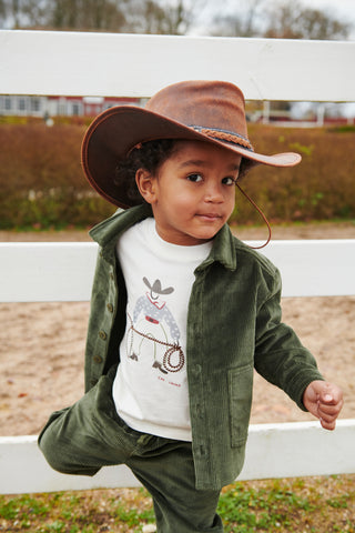 LS T-Shirt (Cowboy Print) Boys - T-Shirt Copenhagen Colors - Kuwait - Saudi Arabia