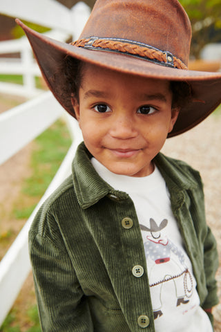 LS T-Shirt (Cowboy Print) Boys - T-Shirt Copenhagen Colors - Kuwait - Saudi Arabia