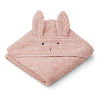 Albert Hooded Towel (Rabbit Rose) Rose Bath Towels Liewood - Kuwait - Saudi Arabia