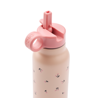 Falk Water Bottle 350 ml (Mini Cherry Heart/Rosey) Bottles Liewood - Kuwait - Saudi Arabia