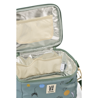Toby Insulated Lunch Bag (Play/Dusty Peppermint) Backpacks Liewood - Kuwait - Saudi Arabia