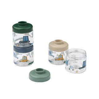 Dominique Baby Food Boxes 4-Pack (Cars/Sandy) Snack Box Liewood - Kuwait - Saudi Arabia