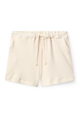 Modal Rib Tee & Shorts Set (Cream) Unisex - Sets Copenhagen Colors - Kuwait - Saudi Arabia