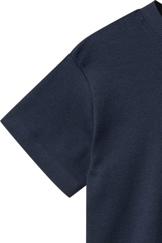 Modal Rib Tee & Shorts Set (Navy) Unisex - Sets Copenhagen Colors - Kuwait - Saudi Arabia
