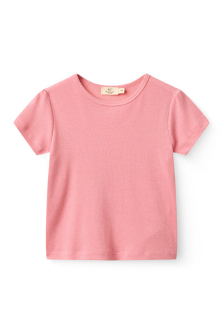 Modal Rib Tee & Shorts Set (Pink) Girls - Sets Copenhagen Colors - Kuwait - Saudi Arabia