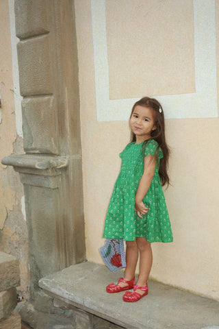 Cami Smock Dress (Vidaverde) Green Dresses Konges Sløjd - Kuwait - Saudi Arabia