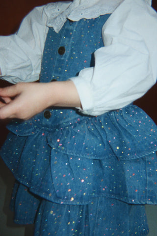 Elba Sparkle Dress (Denim Sparkle) Dresses Konges Sløjd - Kuwait - Saudi Arabia