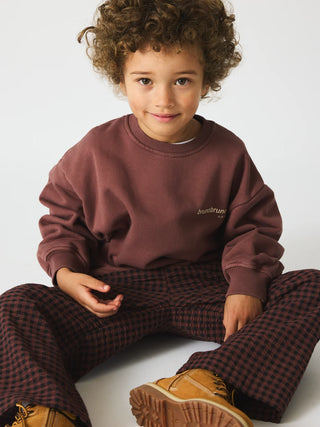 Norah Elia Unisex Sweatshirt Set (Marron Plum)