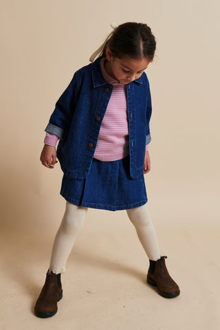 Organic Pocket Skirt (Dark Indigo) Blue Skirts Copenhagen Colors - Kuwait - Saudi Arabia