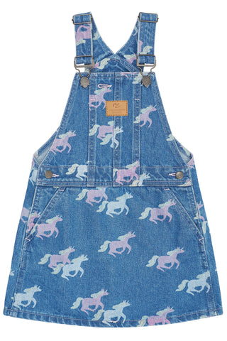 Organic Denim Spencer Dress w. Unicorn Print Blue Dresses Copenhagen Colors - Kuwait - Saudi Arabia