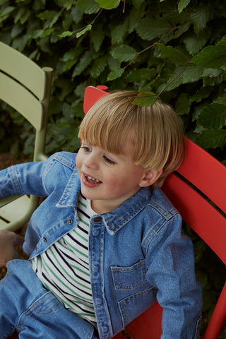 Organic Junior Jeans Regular Fit (LT Indigo Blue Washed) Boys - Pants Copenhagen Colors - Kuwait - Saudi Arabia