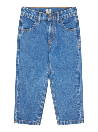 Organic Junior Jeans Regular Fit (Indigo Blue Washed) Blue Boys - Pants Copenhagen Colors - Kuwait - Saudi Arabia