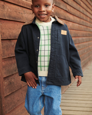 Organic Junior Jeans Regular Fit (Indigo Blue Washed) Boys - Pants Copenhagen Colors - Kuwait - Saudi Arabia