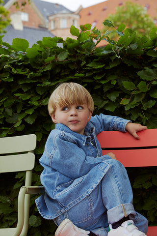 Organic Junior Jeans Regular Fit (LT Indigo Blue Washed) Boys - Pants Copenhagen Colors - Kuwait - Saudi Arabia