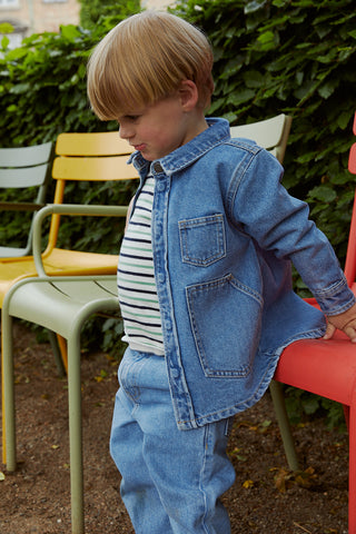 Organic Junior Jeans Regular Fit (LT Indigo Blue Washed) Boys - Pants Copenhagen Colors - Kuwait - Saudi Arabia