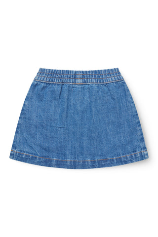 Organic Pocket Skirt (Indigo Blue Washed) Skirts Copenhagen Colors - Kuwait - Saudi Arabia