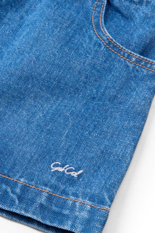 Organic Pocket Skirt (Indigo Blue Washed) Skirts Copenhagen Colors - Kuwait - Saudi Arabia