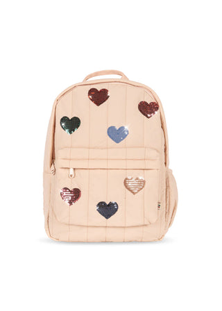 Juno Quilted Sequin Backpack (Cameo Rose) Multi Backpacks Konges Sløjd - Kuwait - Saudi Arabia