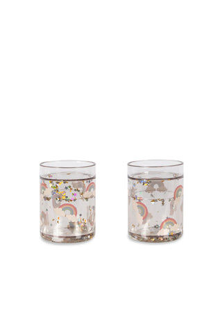 2 pack Glitter Cups (Rainbow) OS Multi Cups Konges Sløjd - Kuwait - Saudi Arabia