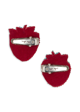2 pack Beaded Hair Clips (Strawberry) Girls - Hairclips Konges Sløjd - Kuwait - Saudi Arabia