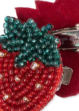 2 pack Beaded Hair Clips (Strawberry) Girls - Hairclips Konges Sløjd - Kuwait - Saudi Arabia