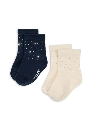 2 Pack Sparkle Socks (Total Eclipse Mix)