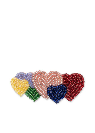 Coeur Beaded Hair Clip (Coeur Coloré)
