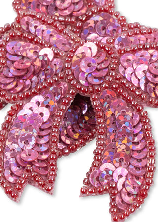 2 Pack Sequin Bow Hair Clip (Rapture Rose) Girls - Hairclips Konges Sløjd - Kuwait - Saudi Arabia