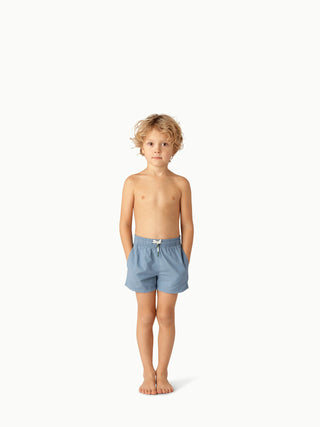 Bobby Swim Shorts (Sky Blue) Boys - Swim Shorts Petit Pommes - Kuwait - Saudi Arabia