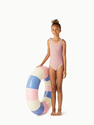 Elizabeth Swimsuit (French Rose) Girls - Swimsuits Petites Pommes - Kuwait - Saudi Arabia