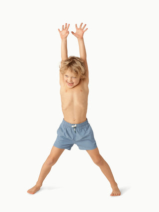 Bobby Swim Shorts (Sky Blue) Boys - Swim Shorts Petit Pommes - Kuwait - Saudi Arabia