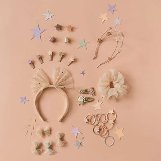Shimmer Tulle Mini Bow Clips Girls - Hairclips Rockahula - Kuwait - Saudi Arabia