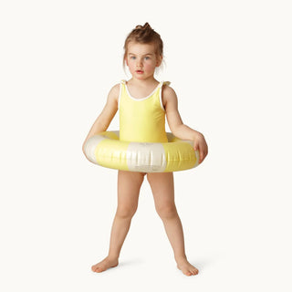 Elizabeth Swimsuit (Citron) Girls - Swimsuits Petit Pommes - Kuwait - Saudi Arabia