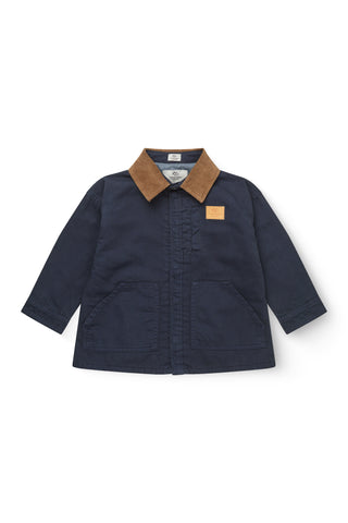 Twill Jacket W. Corduroy Collar (Navy) Navy Boys - Jacket Copenhagen Colors - Kuwait - Saudi Arabia