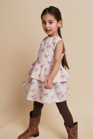 Unicorn Dress w. Ruffle & Bow Dresses Copenhagen Colors - Kuwait - Saudi Arabia